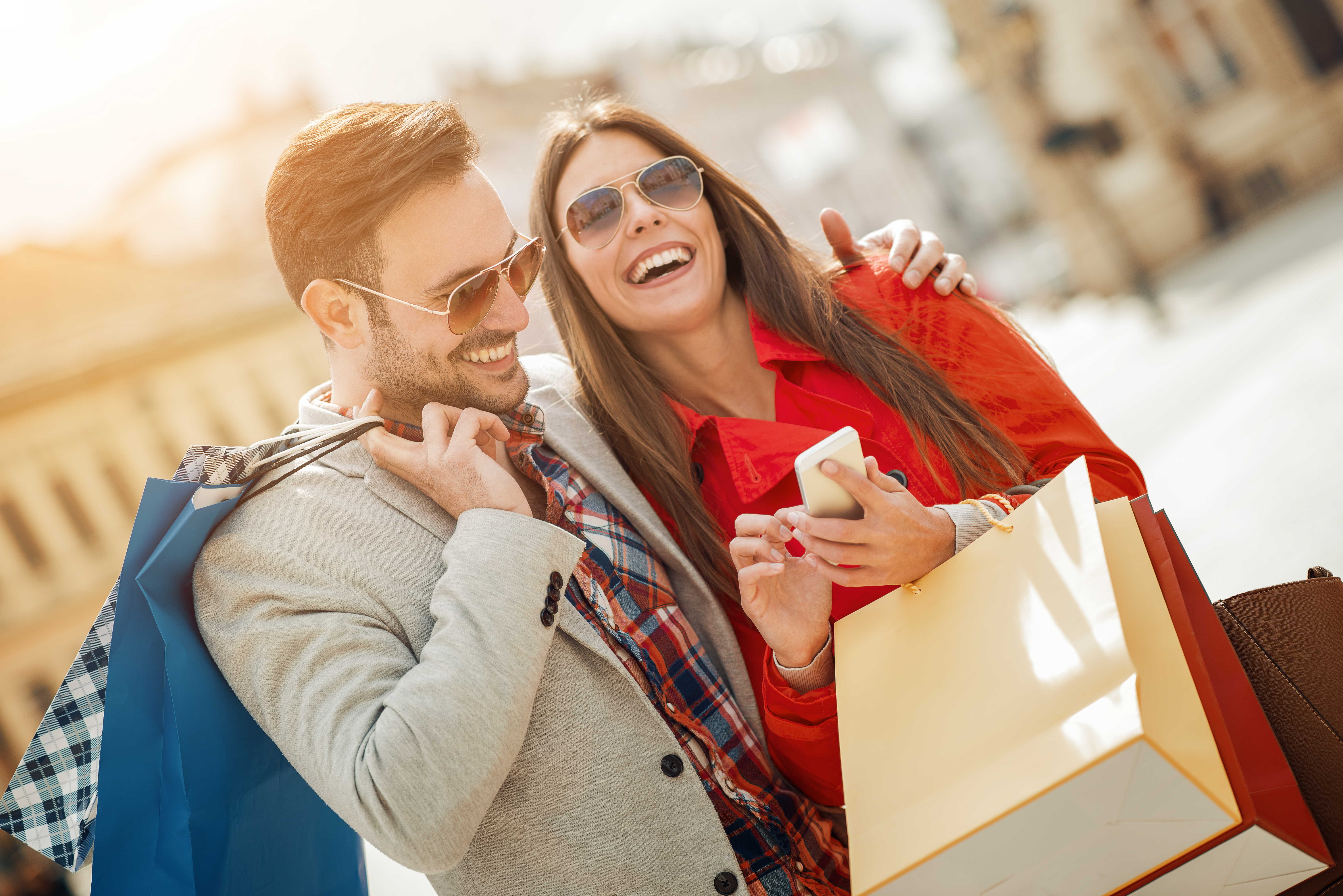 Couple shopping