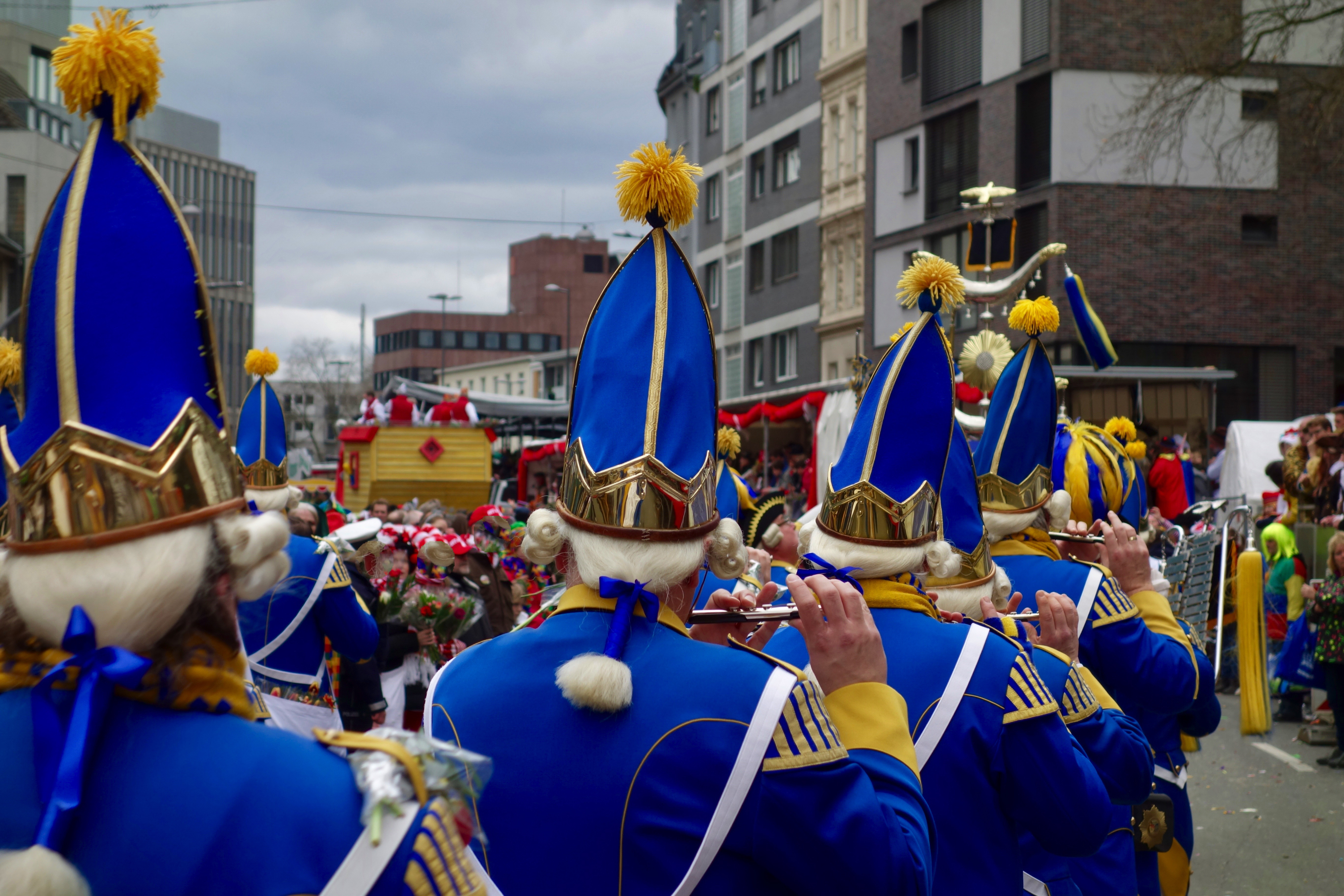The Cologne Carnival is a carnival that takes place every year in Cologne, Germany. The highlight of carnival is Rose Monday, with a big parade.  Cologne folks go out masqueraded.