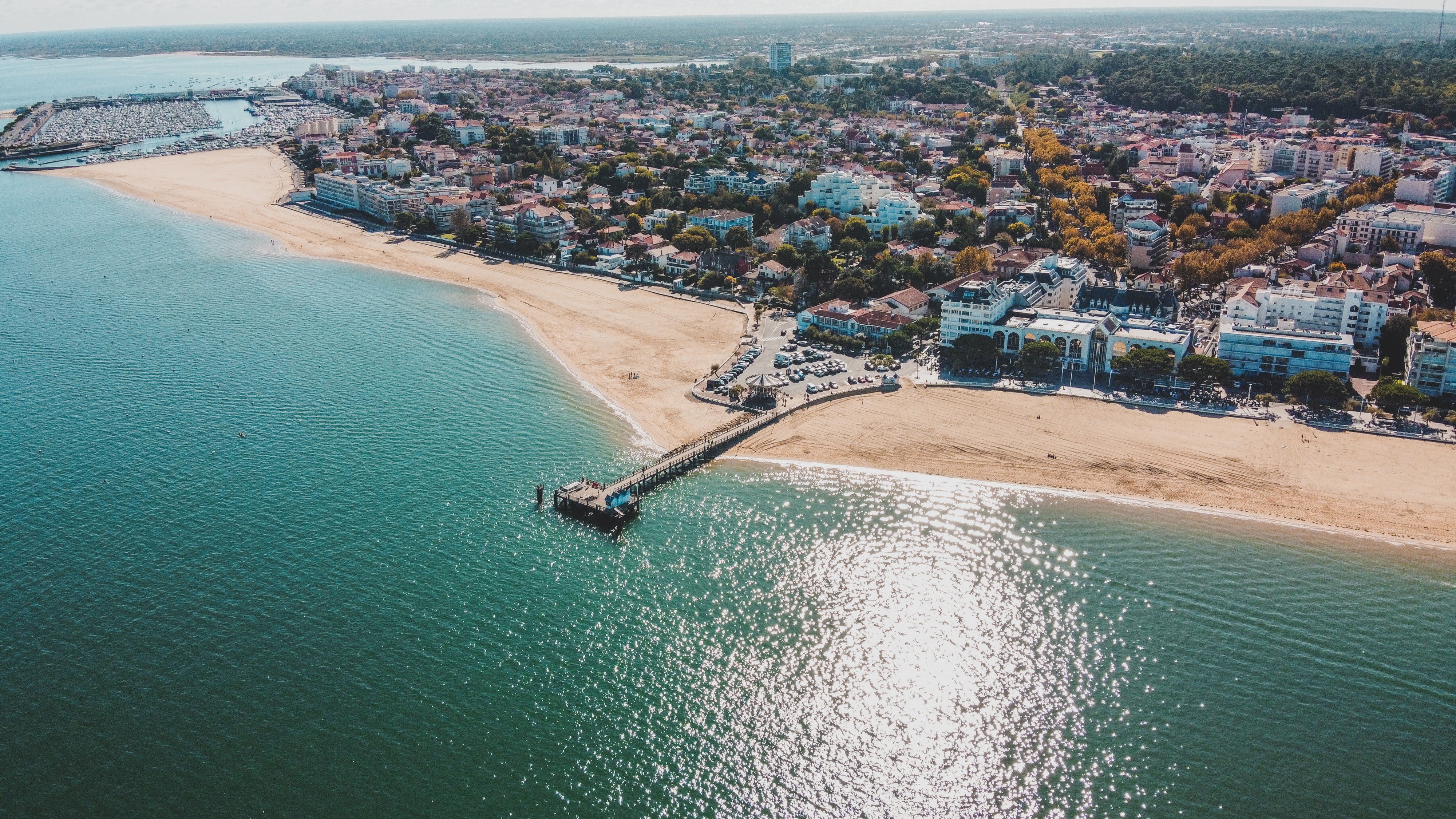 Arcachon Bay, France, Drone photography
