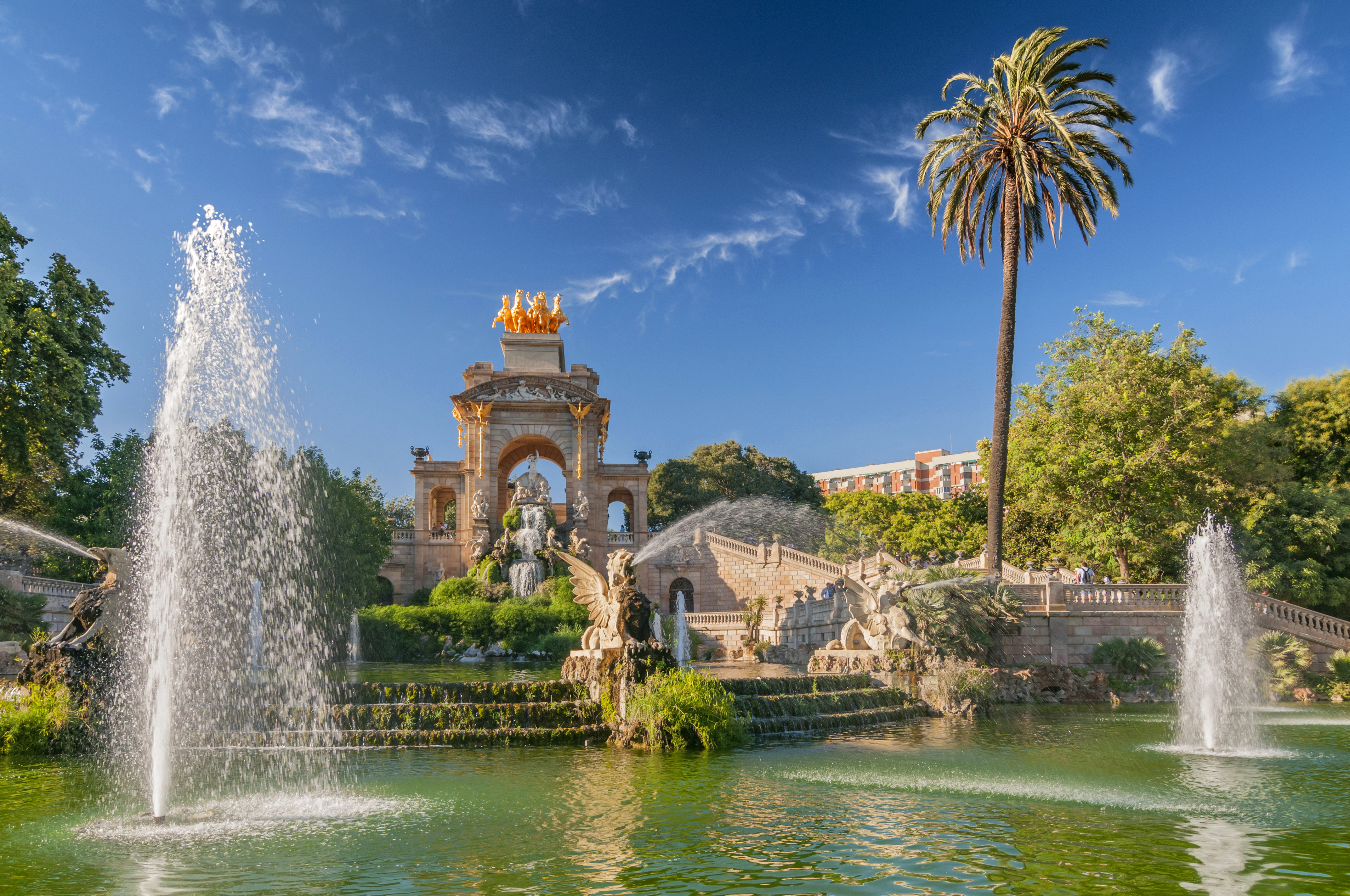 Fountain of Parc de la Ciutadella in Barcelona, Spain