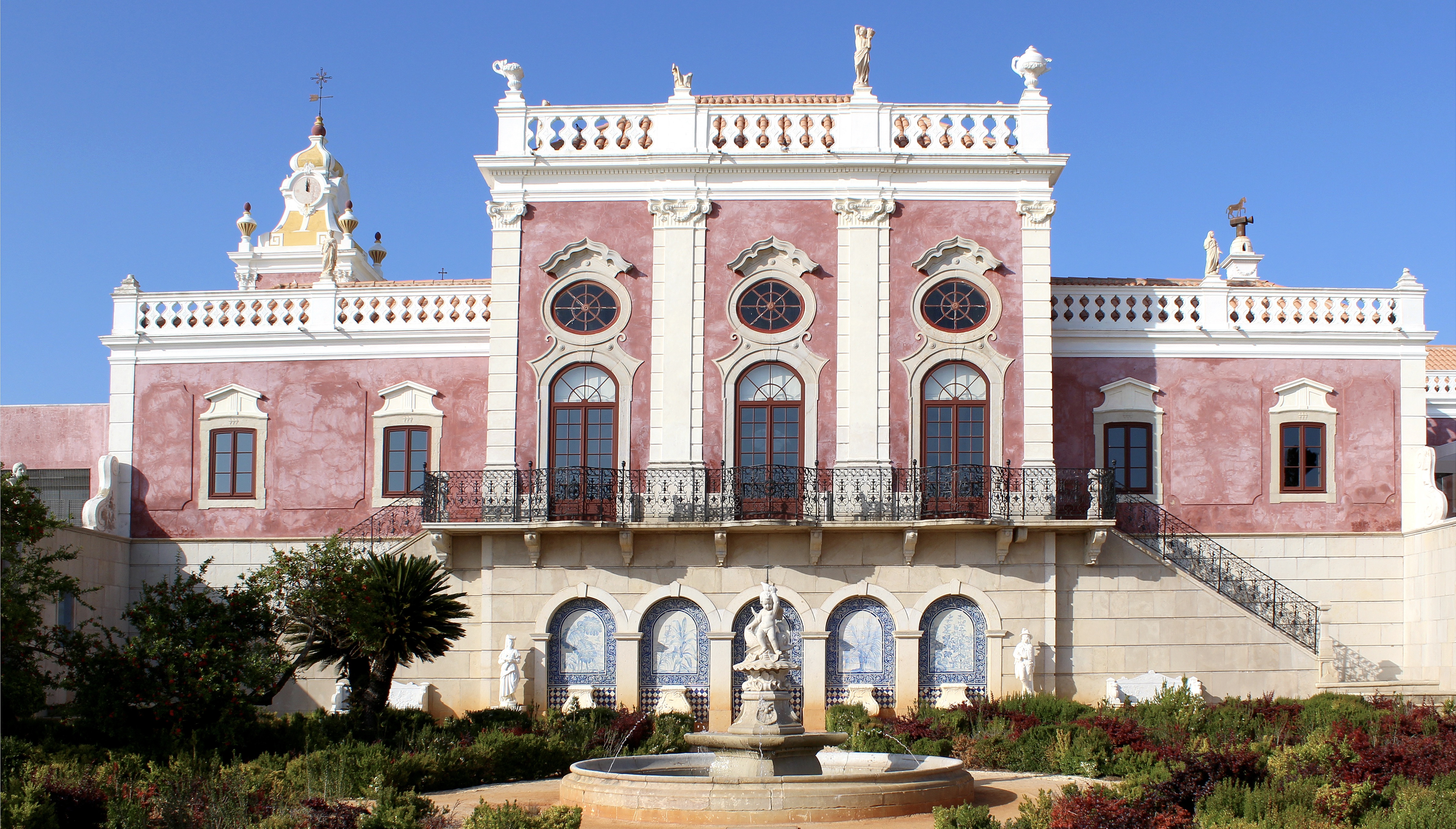 Palace of Estoi (garden), a work of Romantic architecture unique in the Algarve region