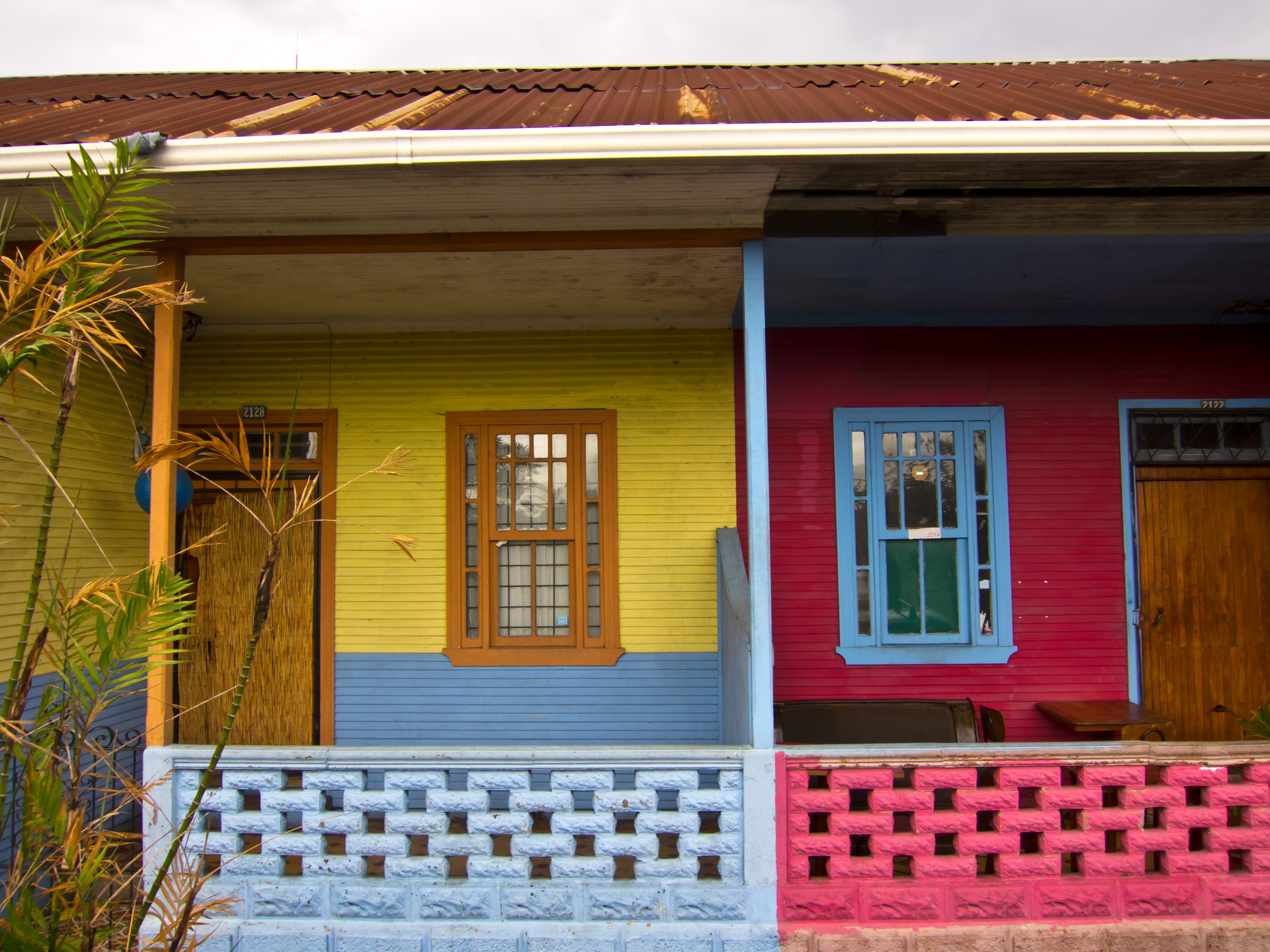 Colourful houses in downtown of San Jose