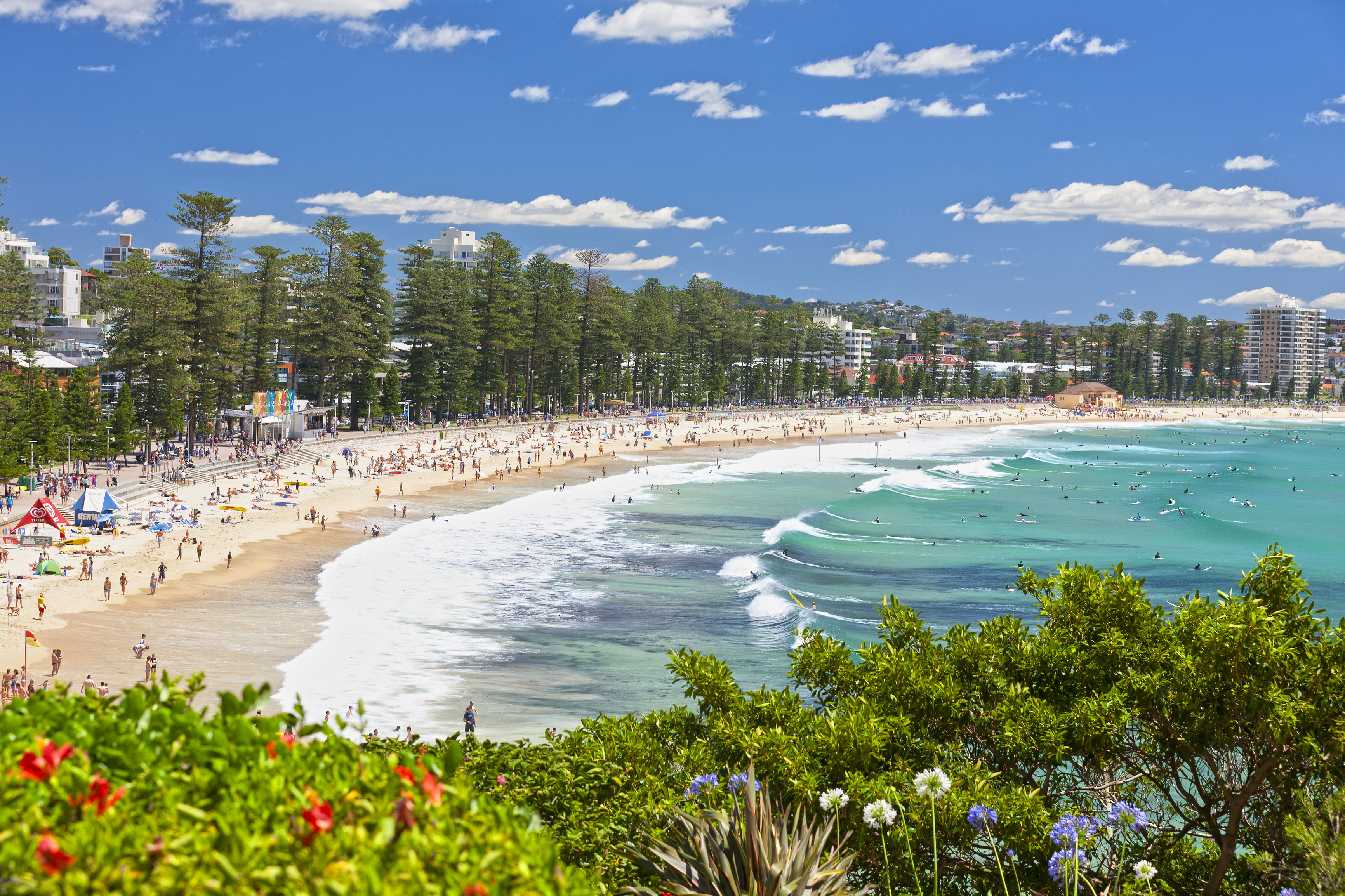 View from the South Steyne end of Manly Beach