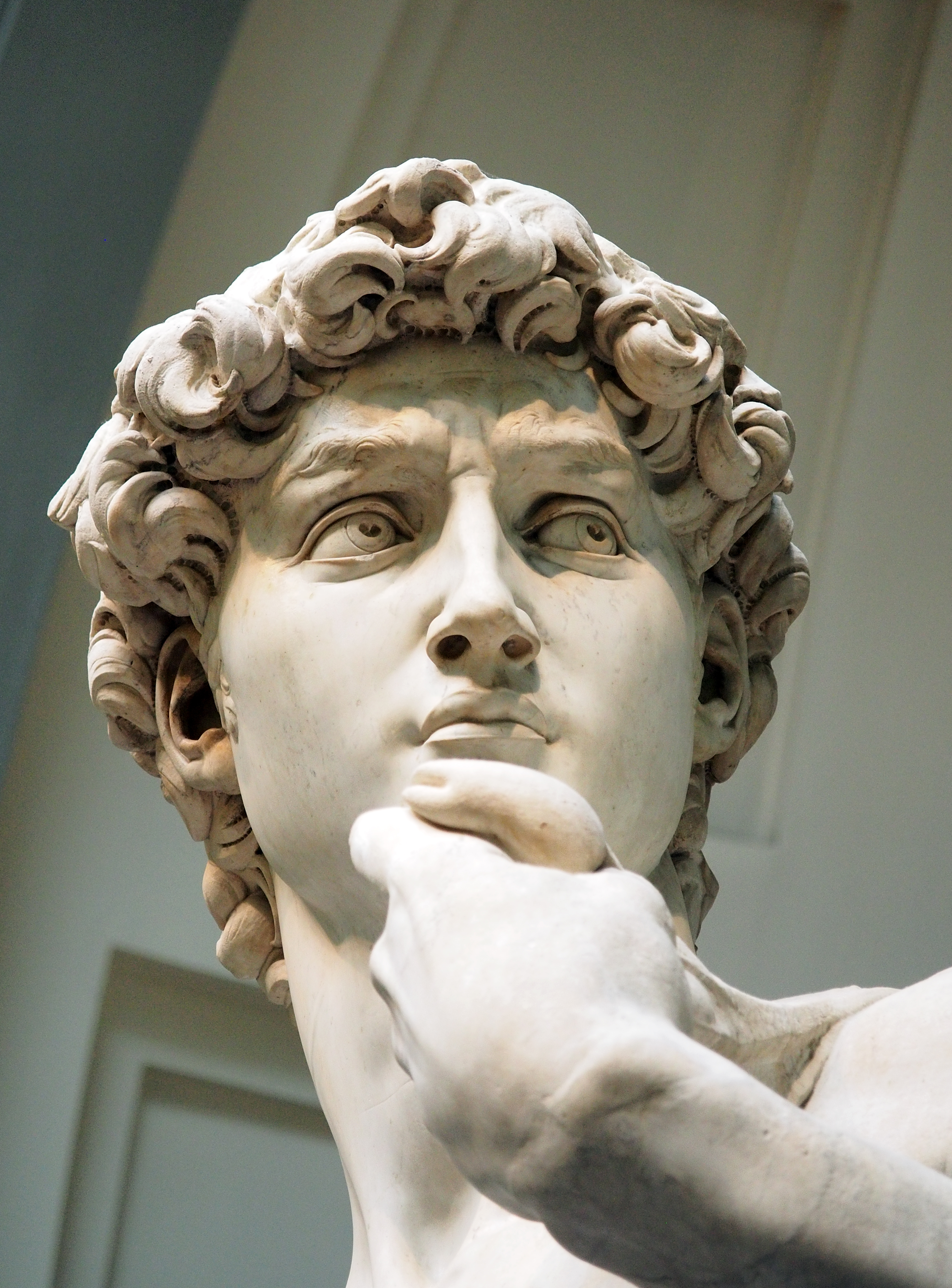 David Statue by Michelangelo, Florence, Italy in the Galleria dell'Accademia.