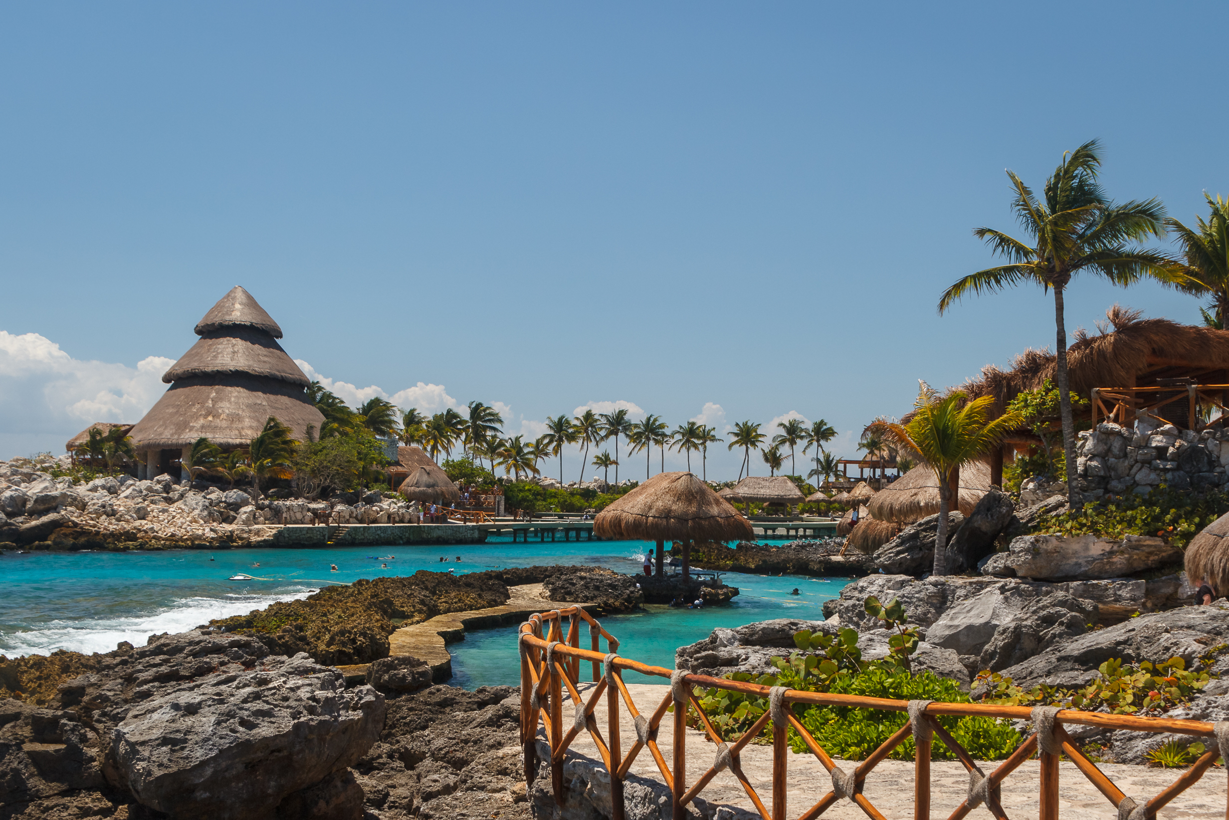 Caribbean landscape near Cancun, Mexico