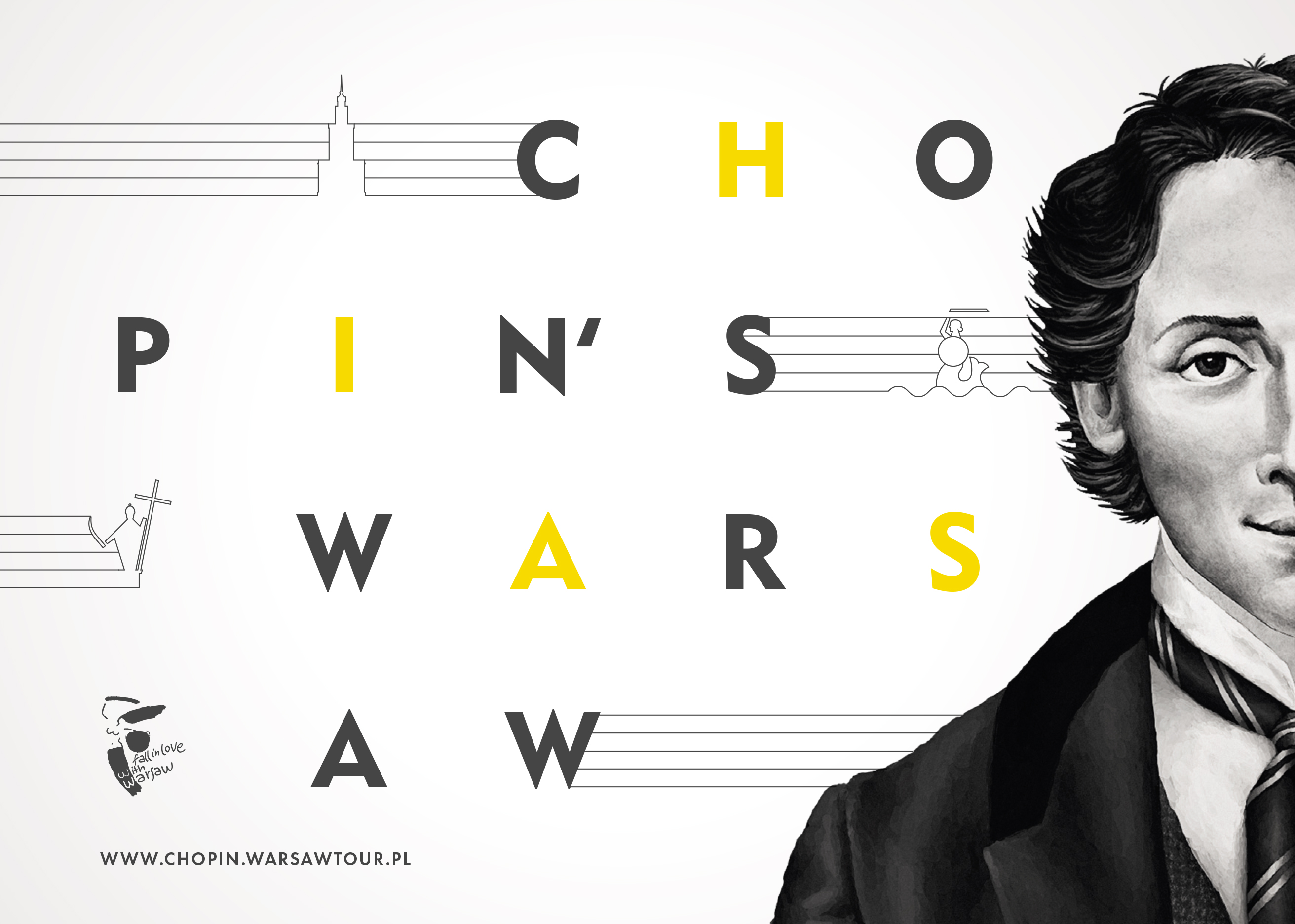 promotional poster with Chopin