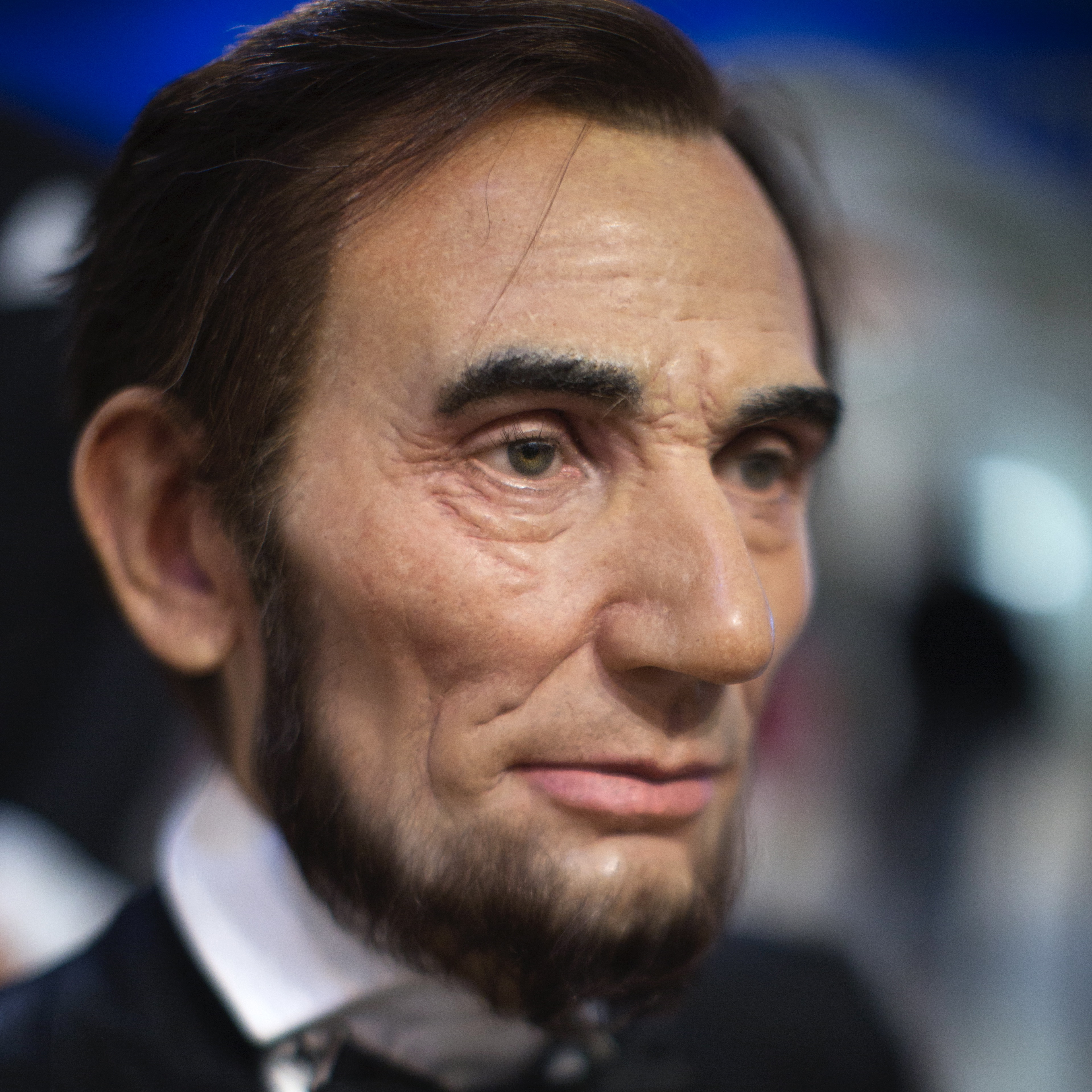 wax figure of Abraham Lincoln