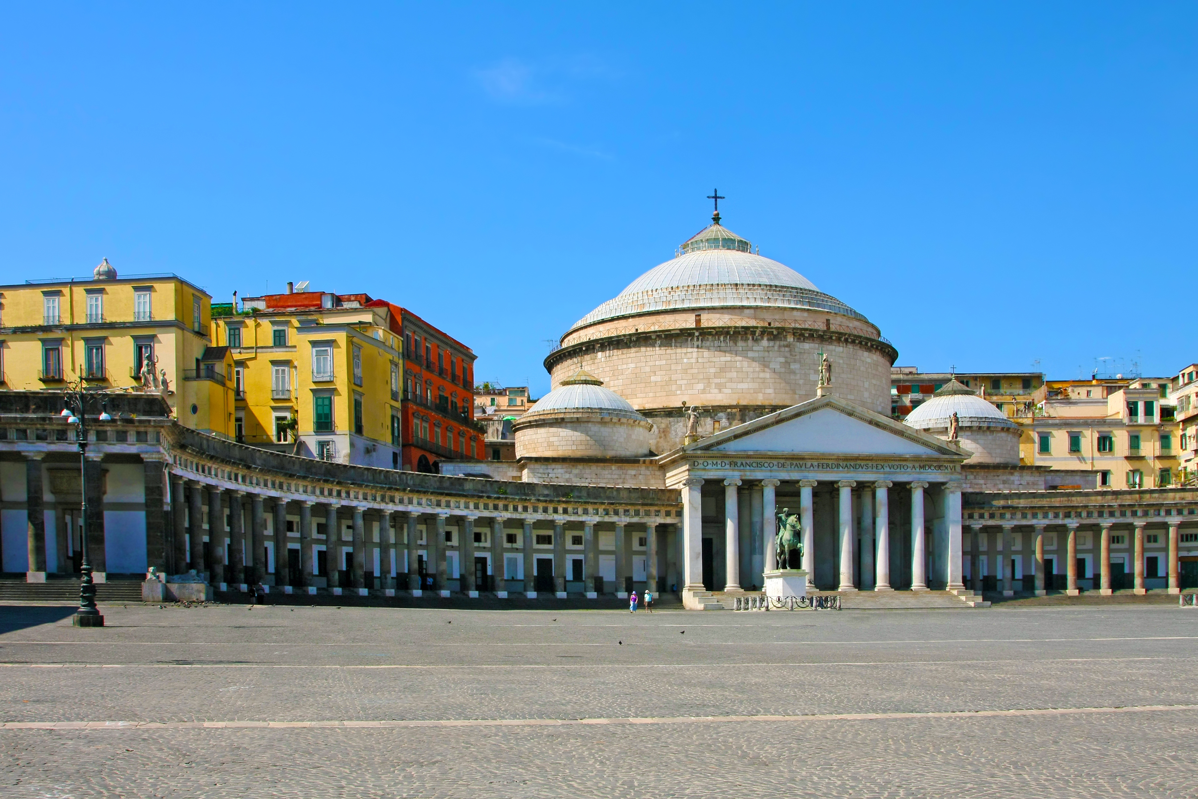 San Francesco Paola on Piazza del Plebiscito, Italy, Naples