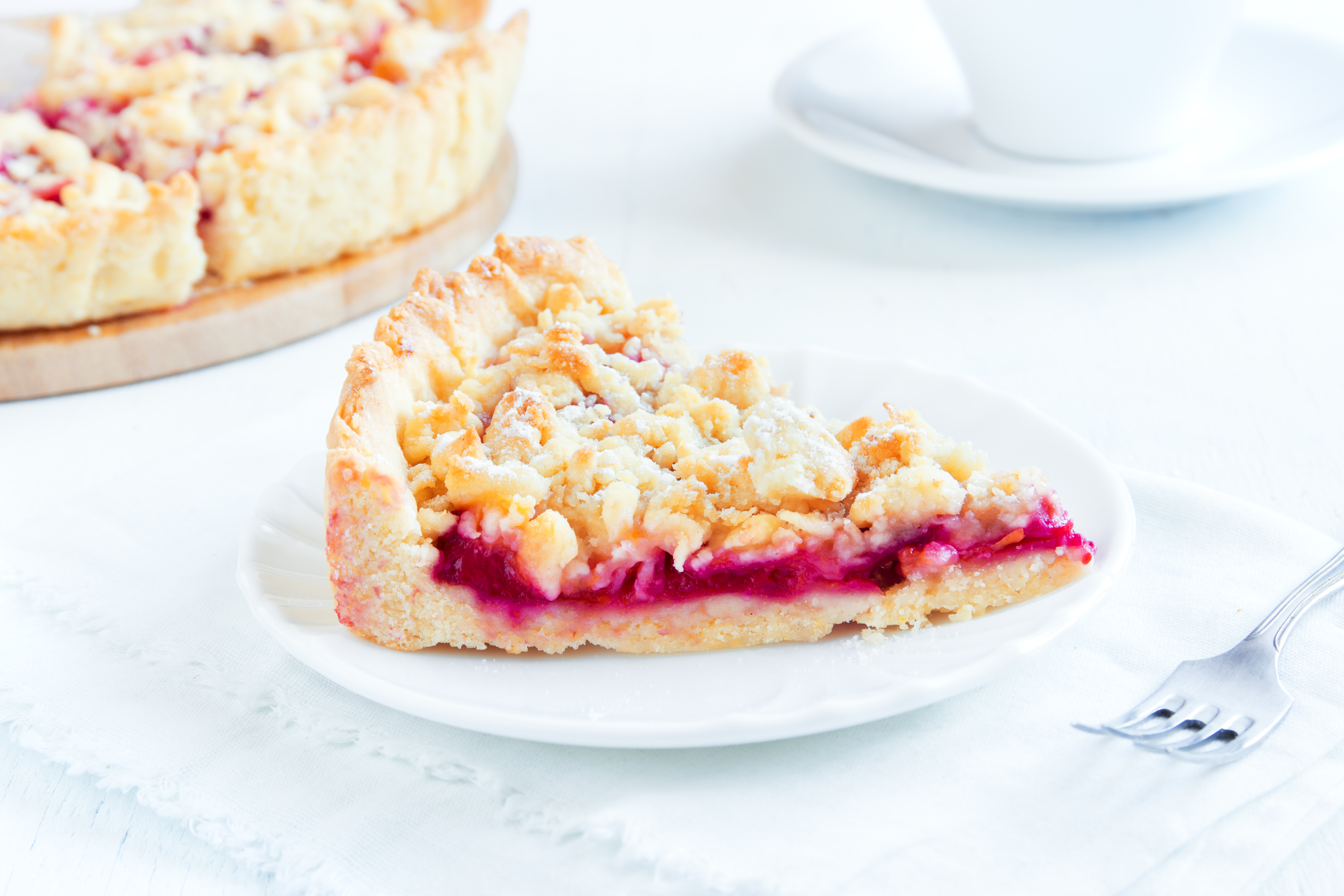 Homemade shortcrust fruit pie