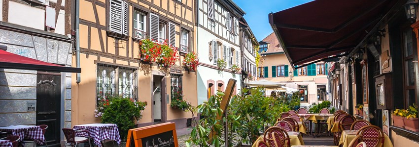 Cafes in Petite-France in Strasbourg