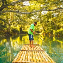 Rafting on the Martha Brae