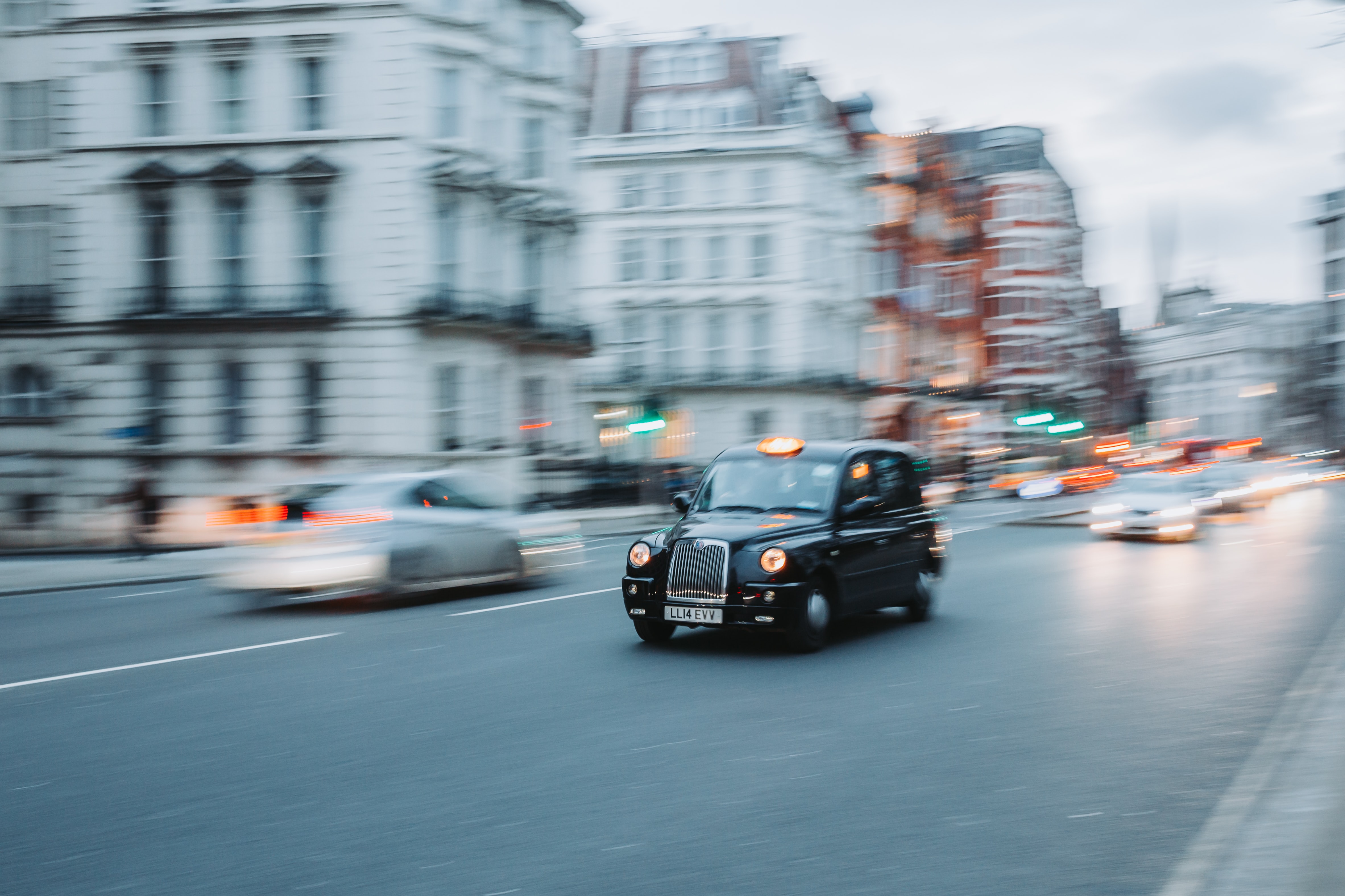 black taxi cab in London