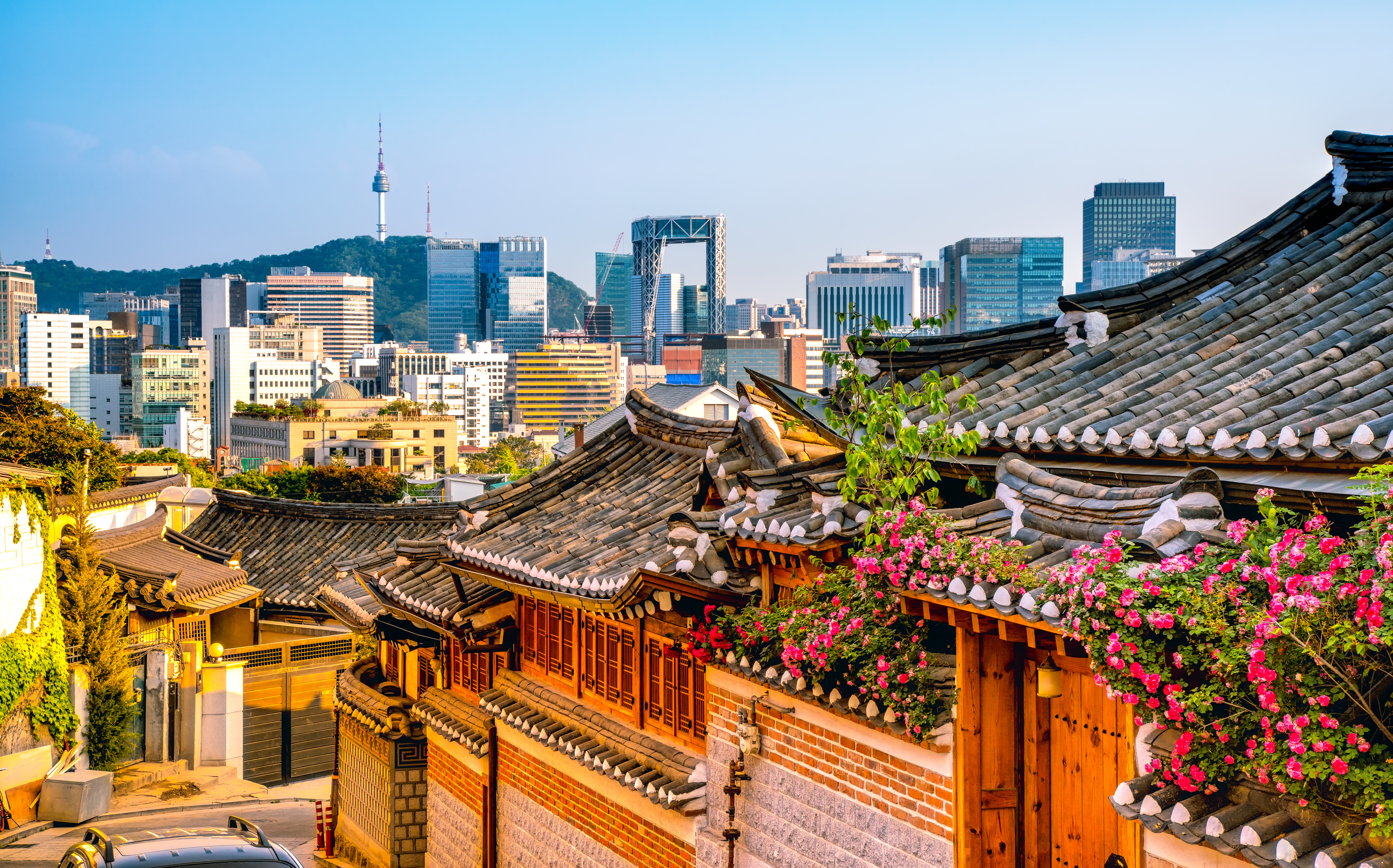 Bukchon Hanok Village in Seoul, South Korea