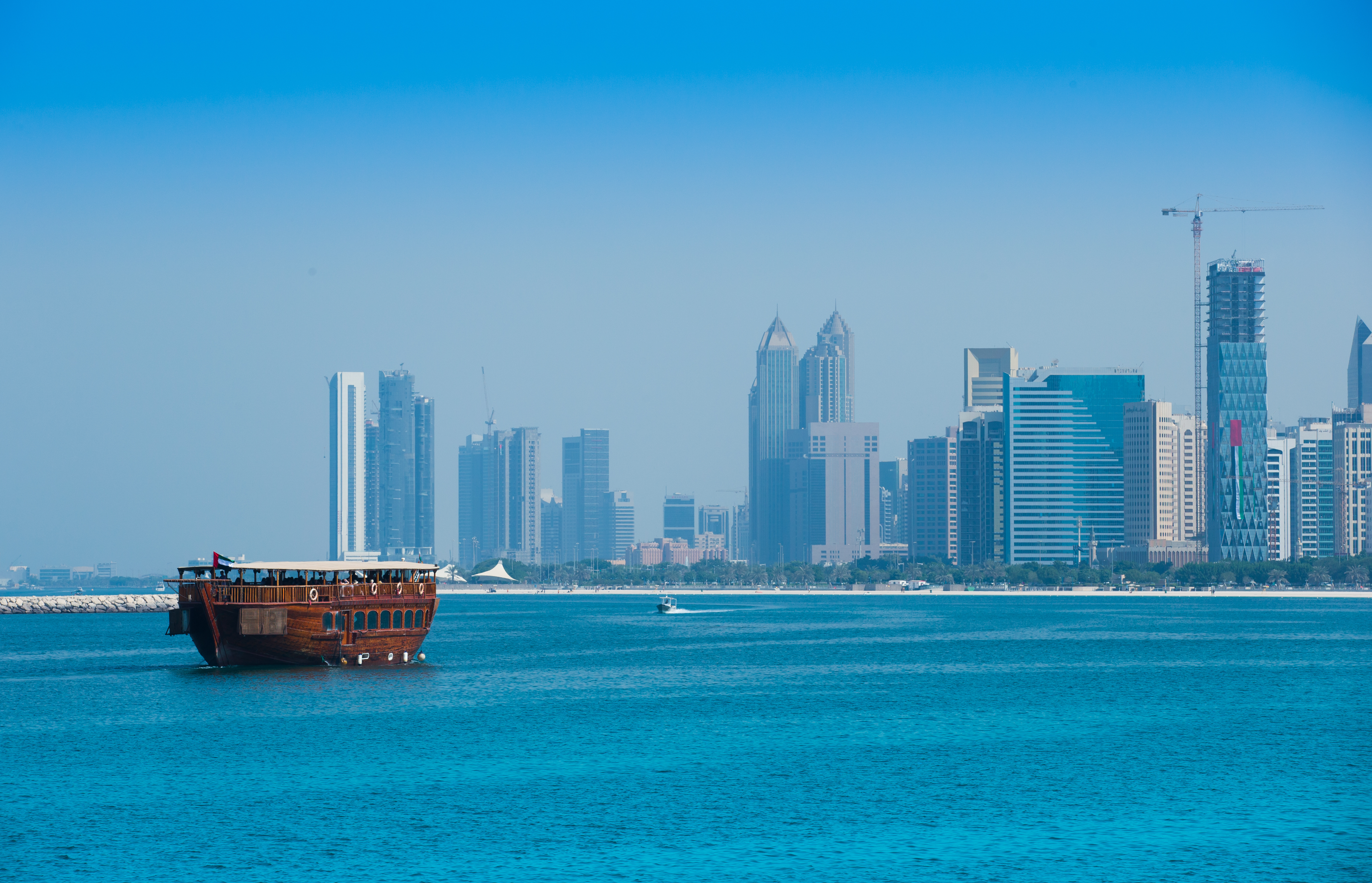 Abu dhabi view from the sea