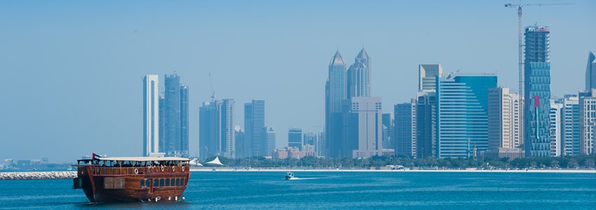 Abu dhabi view from the sea