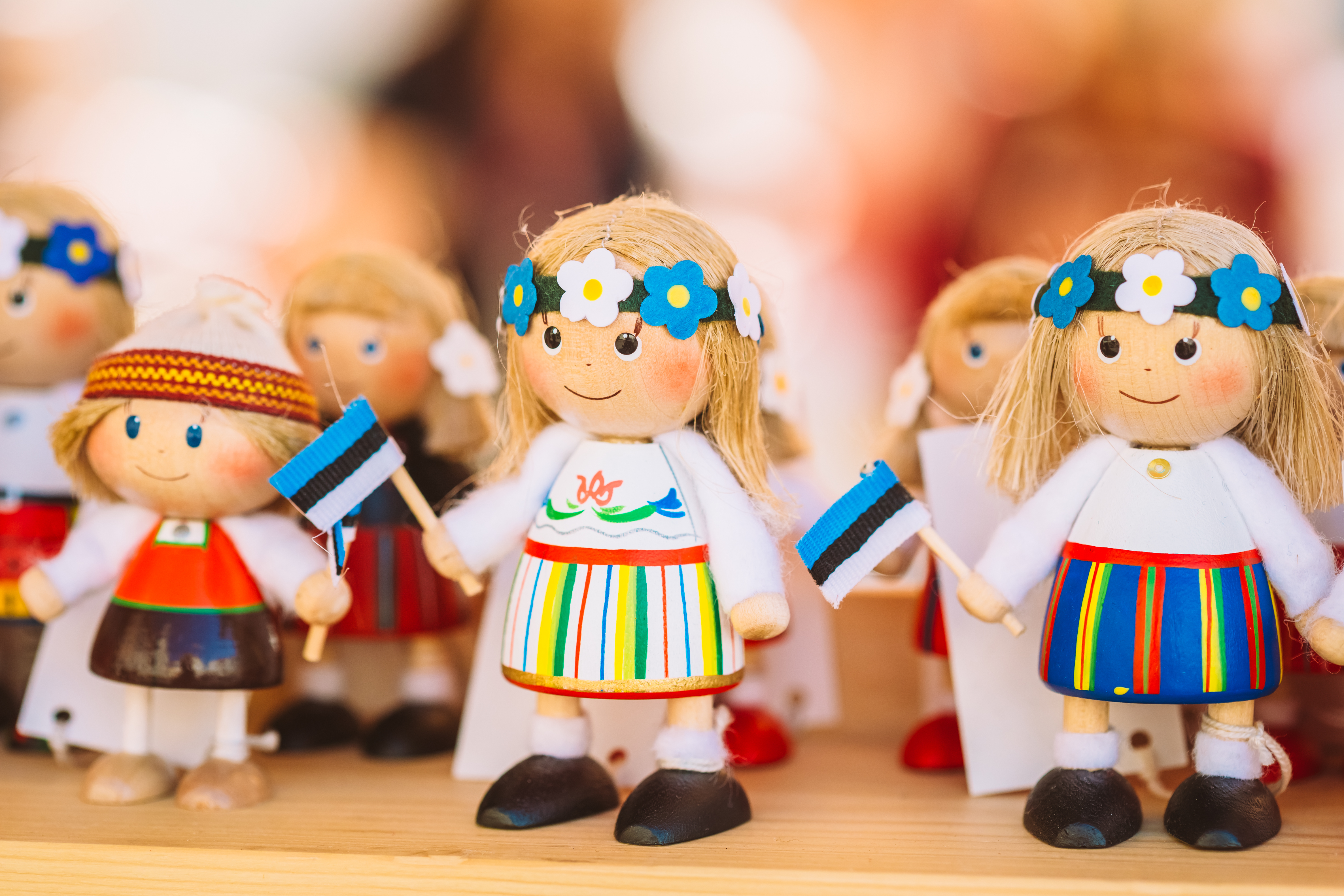 Colorful Estonian Dolls - Tallinn, Estonia