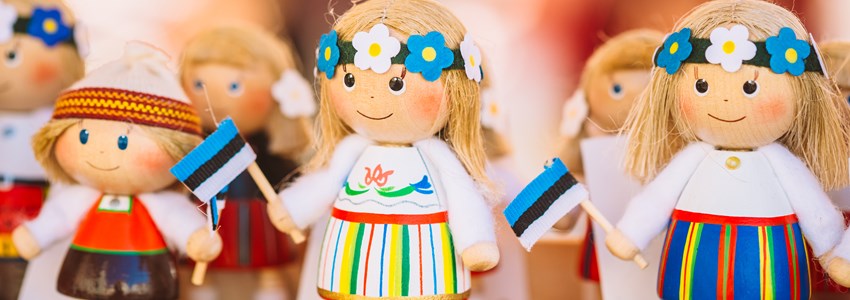Colorful Estonian Dolls - Tallinn, Estonia