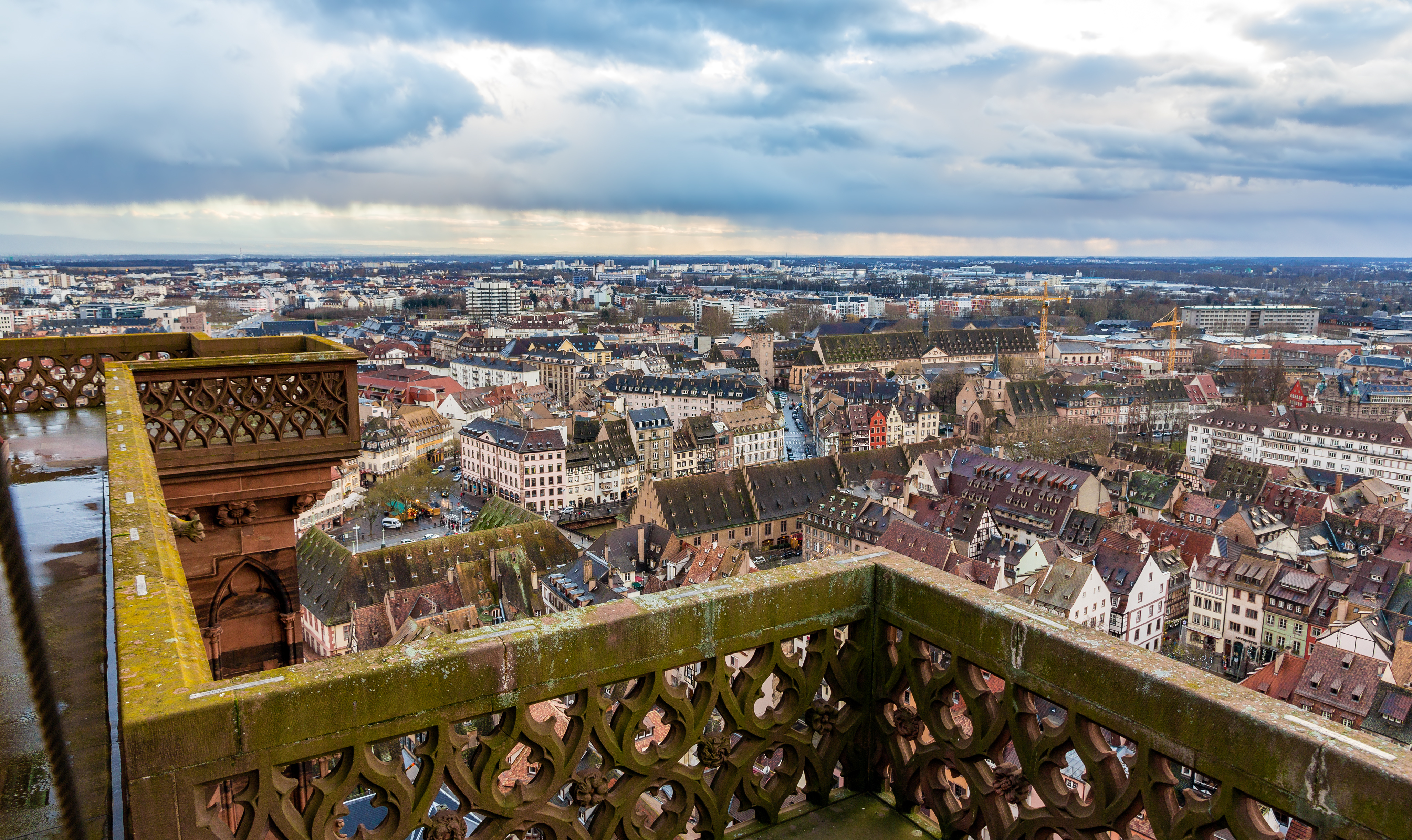 View of Strasbourg from the roof of the cathedral