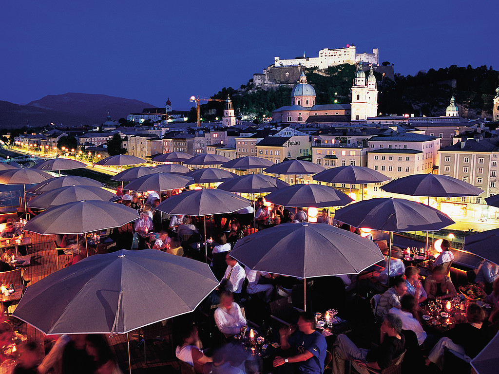 Salzburg at night