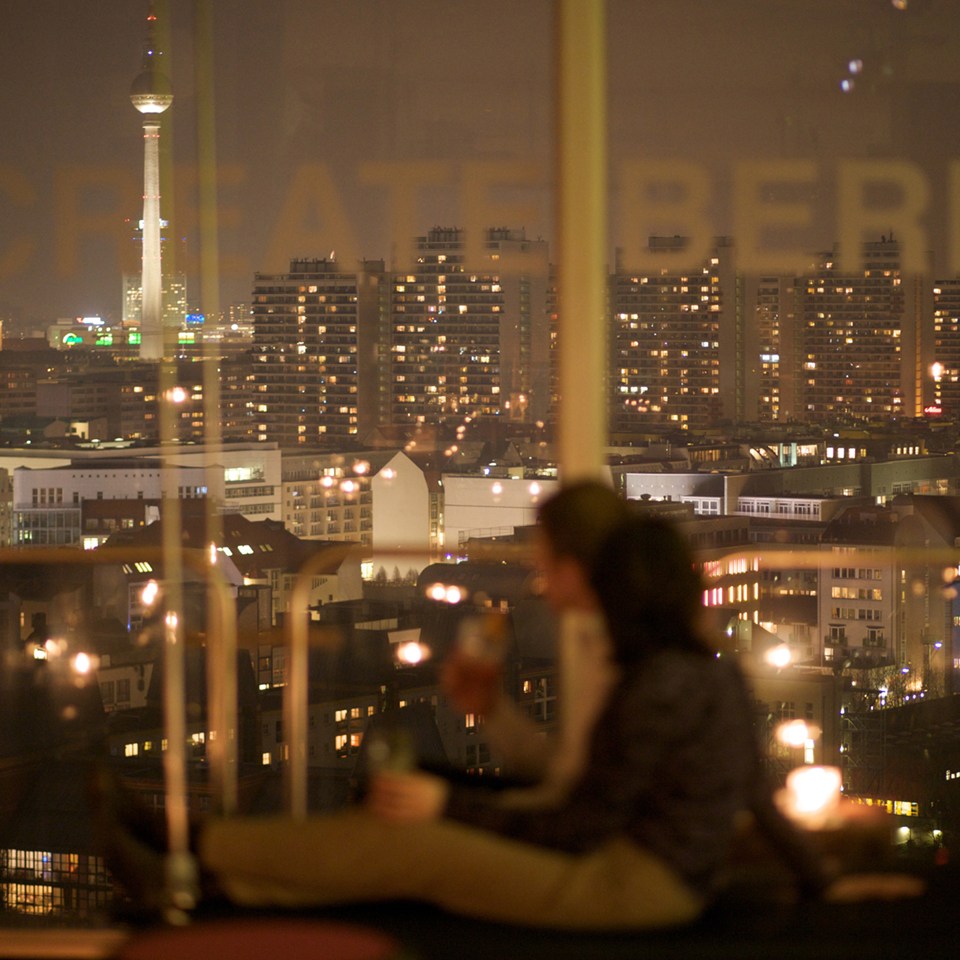 view over Berlin from Solar bar and lounge